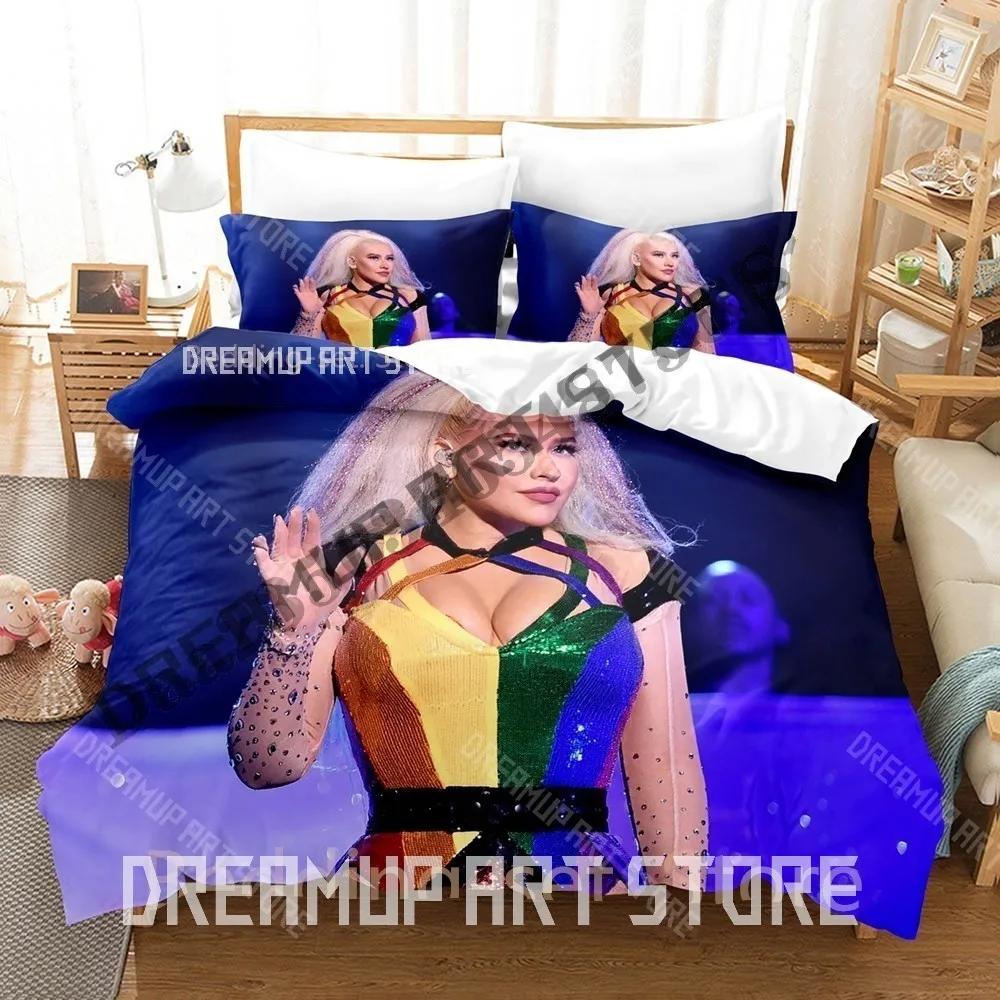 3D Print Christina Aguilera Bedding Set Single Twin Full Queen King Size Bed Set Adult Bedroom Duvetcover Sets Cool Bed She