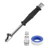 Metal Dual Head Air Chuck 1/4" FNPT Straight Foot Lock On Truck RV Tire Inflate Chuck For American Standard Tire Valves Accessor