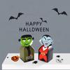 10pcs/bag Easy To Assemble Biscuit Ghost Paper Box Card Paper Cake Packaging Box  Halloween Party
