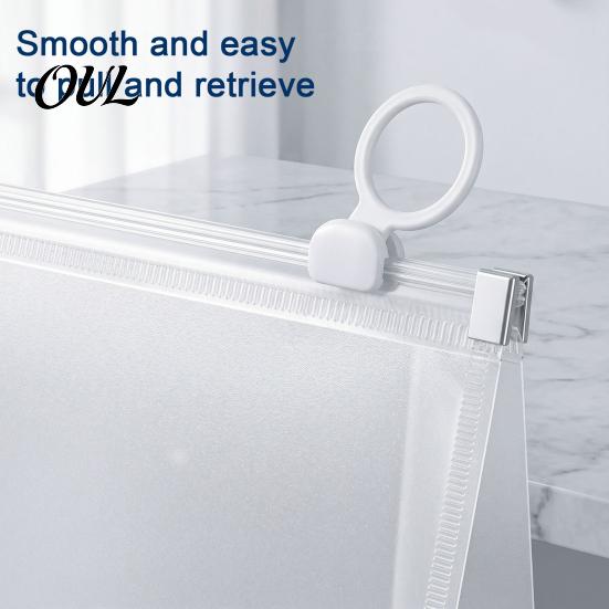 Protective Case for Office Supplies 3D Zipper Document Pouch, Transparent PP Matte Envelope File Folder, Portable Storage Home And Durable Organizer