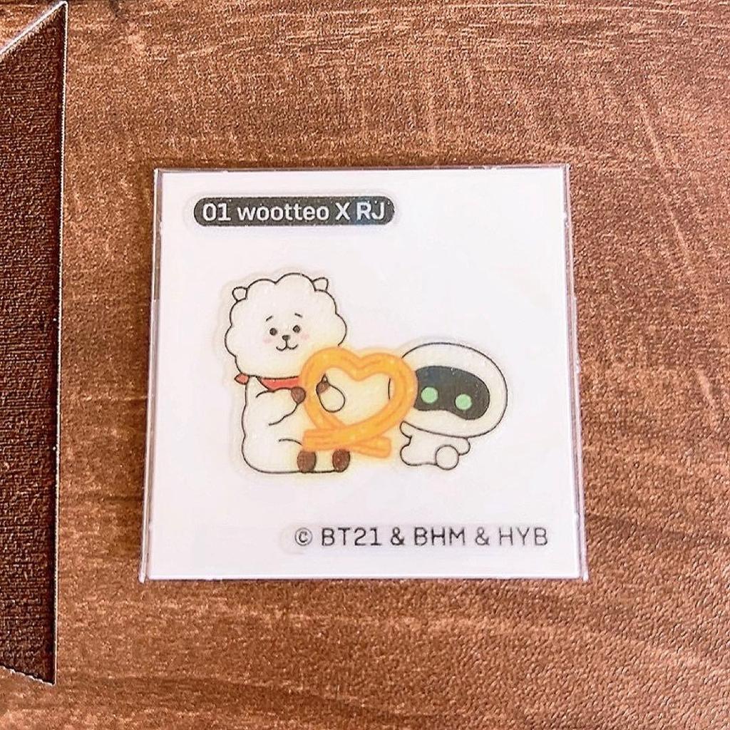 [USED] Bonus BTS JIN RJ wootteo Woot Key Ring Plush Toy