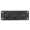 3Gang Blue LED 12V Toggle Rocker Switch Panel For Car Boat Marine RV Truck