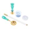 Wax Sealing Stamp Kit Tridimensional Clear Pattern Detachable Handle Delicate Wax Vintage Wax Sealin