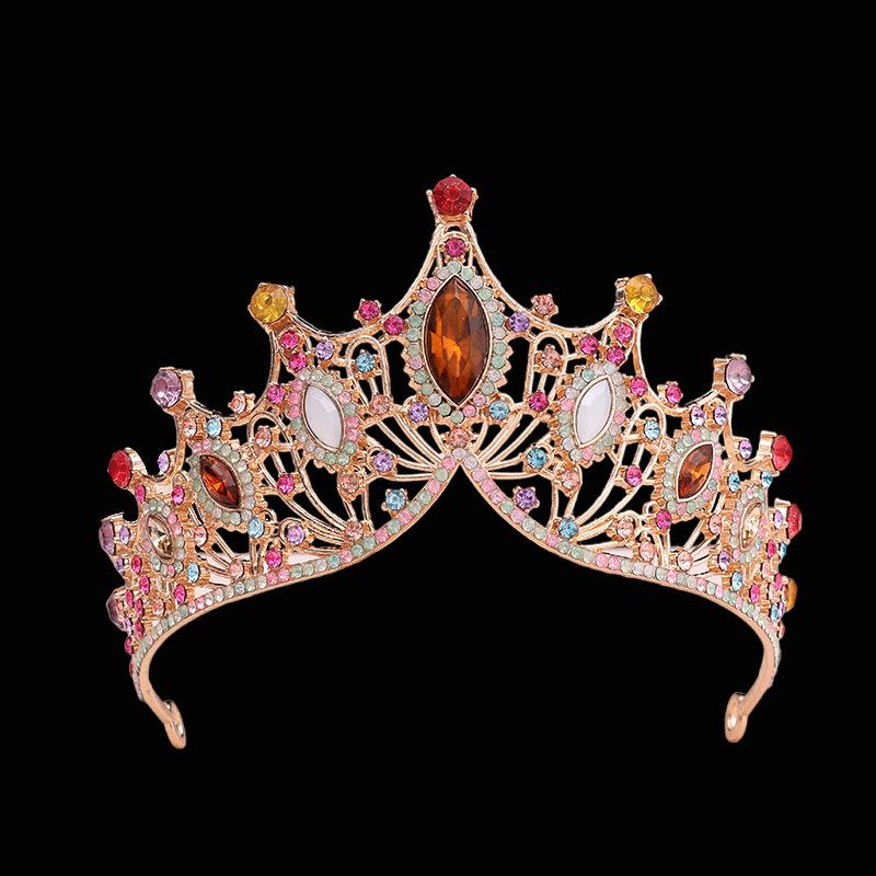 Bridal Crown Headband Headband Wedding Korean Style Birthday Adult Gift Crystal Crown Princess Dress Hair Accessory