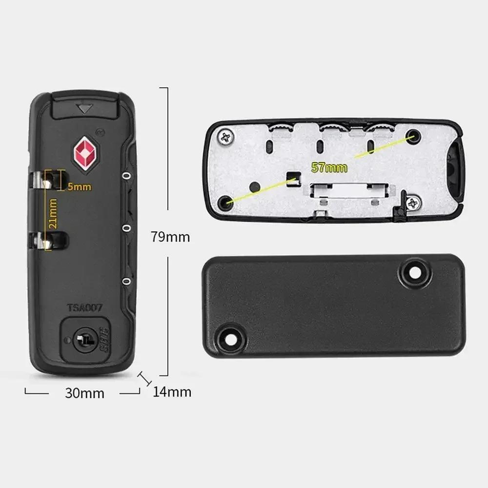 TSA007 Cadeado de Senha Alfândega Cadeado de Combinação de 3 Dígitos Multiuso Para Bagagem de Viagem Mala Cadeado de Código Antifurto