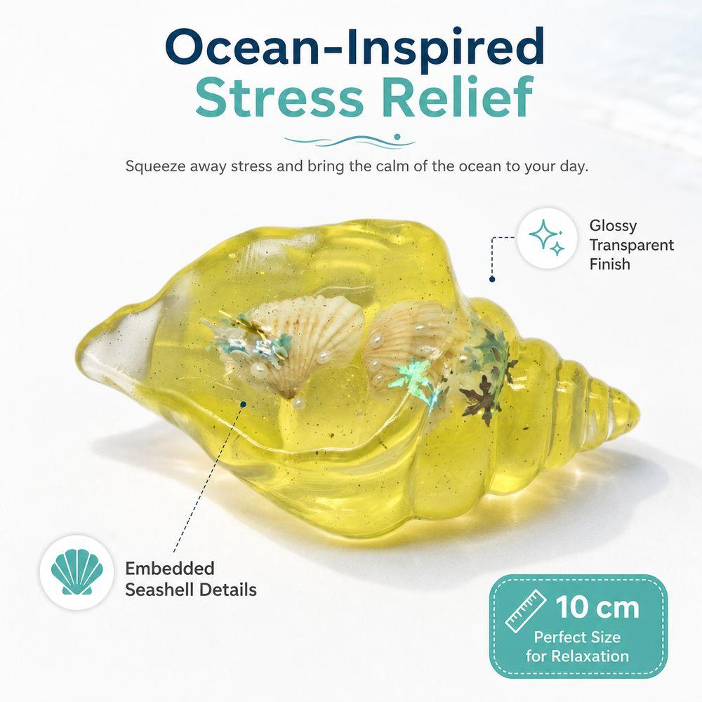 Infinite Squeeze Stress Relieving Toy Conch Shape Squeeze Toy Gifts Pinching Toy  For Stress Relief
