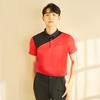 PGR Short Sleeve Collared T-Shirt Red Gt-3301