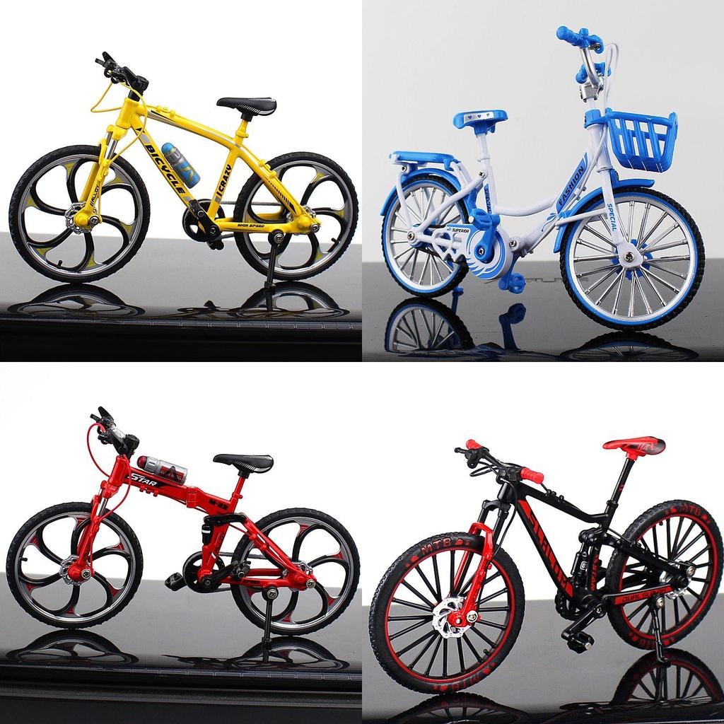 Exquisite Alloy Simulation Bicycle Model Ornaments Mini Bike Collectible Gift