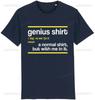 Genius Definition Printed Tshirt Joke Funny Smart Clever Novelty Nerd Geek Gift Idea Streetwear New Arrival Oneck Casual Tee