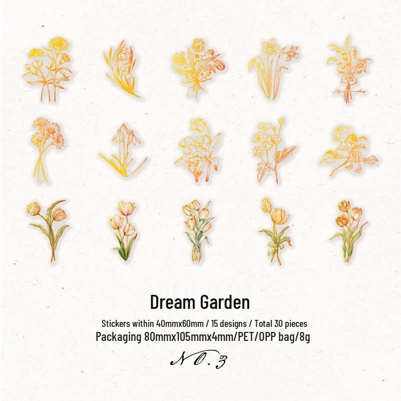 Summer Poetry 3D Retro Figures & Butterflies DIY Sticker Pack