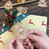Christmas Ornaments: Santa, Snowman, Reindeer, Sleigh, Small Pendants, Kraft Paper DIY Accessories