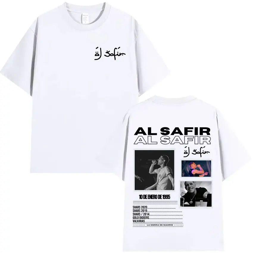 Hip Hop Tshrit Rapper Al Safir Tour Graphics Harajuku Clothing Oversized Tide T-shirts Gothic Casual Y2K T Shirt Streetwear
