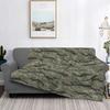 Cobertores camuflados com listras de tigre, cobertores de lã coral, pelúcia para todas as estações, exército, militar, cobertor macio para sofá, colchas de viagem
