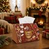 1pc Classic Vintage Christmas Tissue Box | Multi-Functional Seasonal Napkin Dispenser, Suitable for Home, Xmas Parties Nutcracker Swan Ballerina Horn 