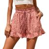 Summer New Women'S Chiffon Printed Casual Pocket Waist Shorts