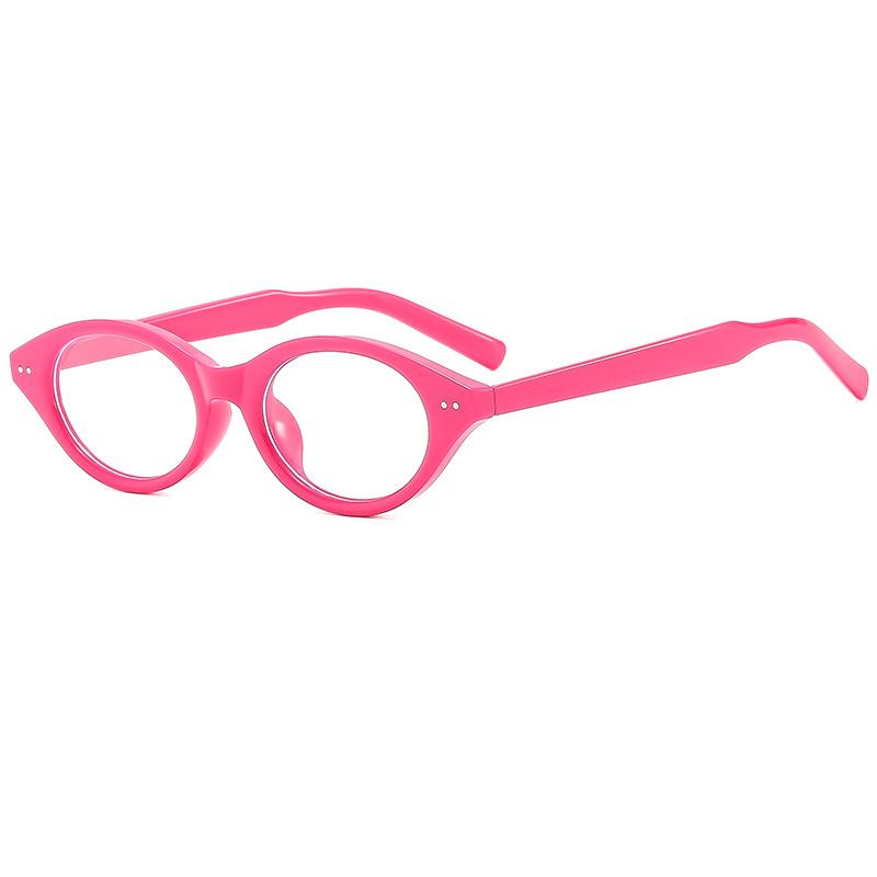 Cat's eye nerd glasses women's new fashion versatile street shot flat glasses European and American retro oval glasses frame