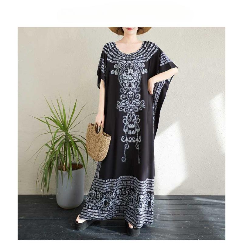 Women's Dress Large Print Extra Long Beach Skirt