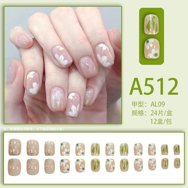 Manicure Sheet, Fake Nails, Finished Product, Simple Lemon Ice Style Manicure, Hair Change, Wearing Nails