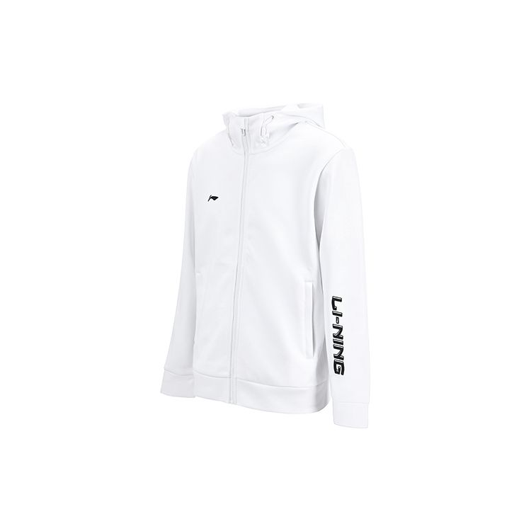 Li Ning Logo Printed Hooded Long Sleeve Sweatshirt Unisex Sweatshirt White AWDTF35-2