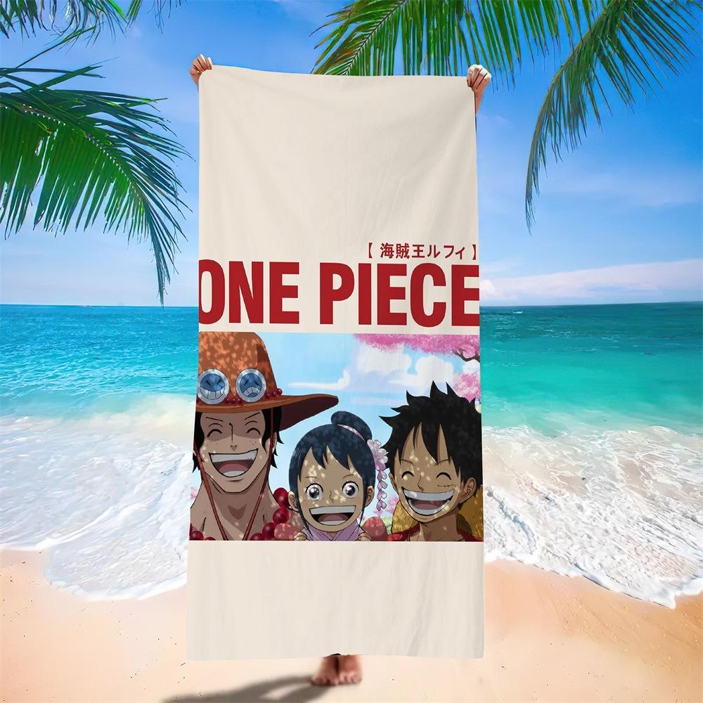 New Anime Character Printed Microfiber Beach Towel Quick Dry Water Absorbent Bath Towel