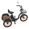 Cheevalry CF750 Freight Electric Tricycle 750W Motor 48V20AH Battery 20 Inch Freight Tires 130KG Load 25KM/H Speed Folding  E-Bike