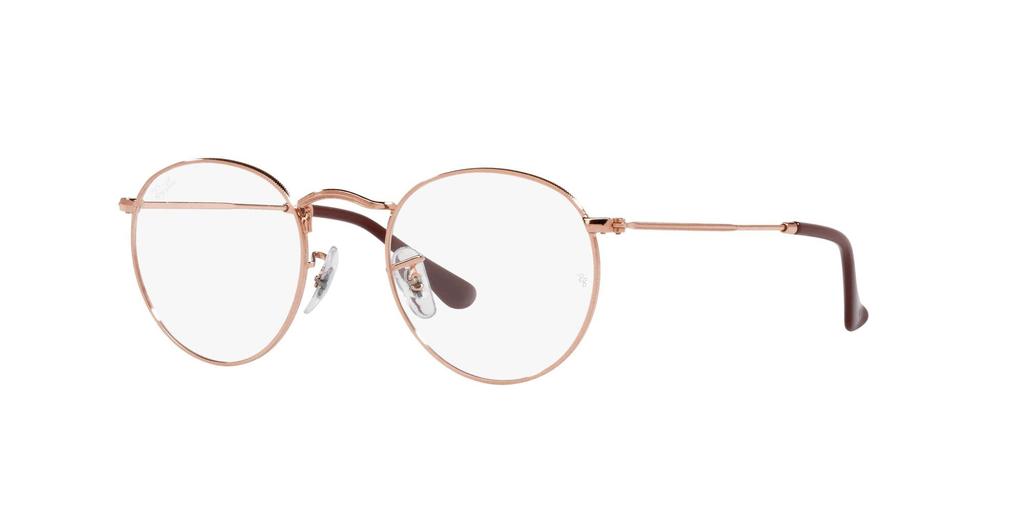 Prescription Glasses RX3447V ROUND METAL 3094 ROSE GOLD 47 mm [Ray-Ban]