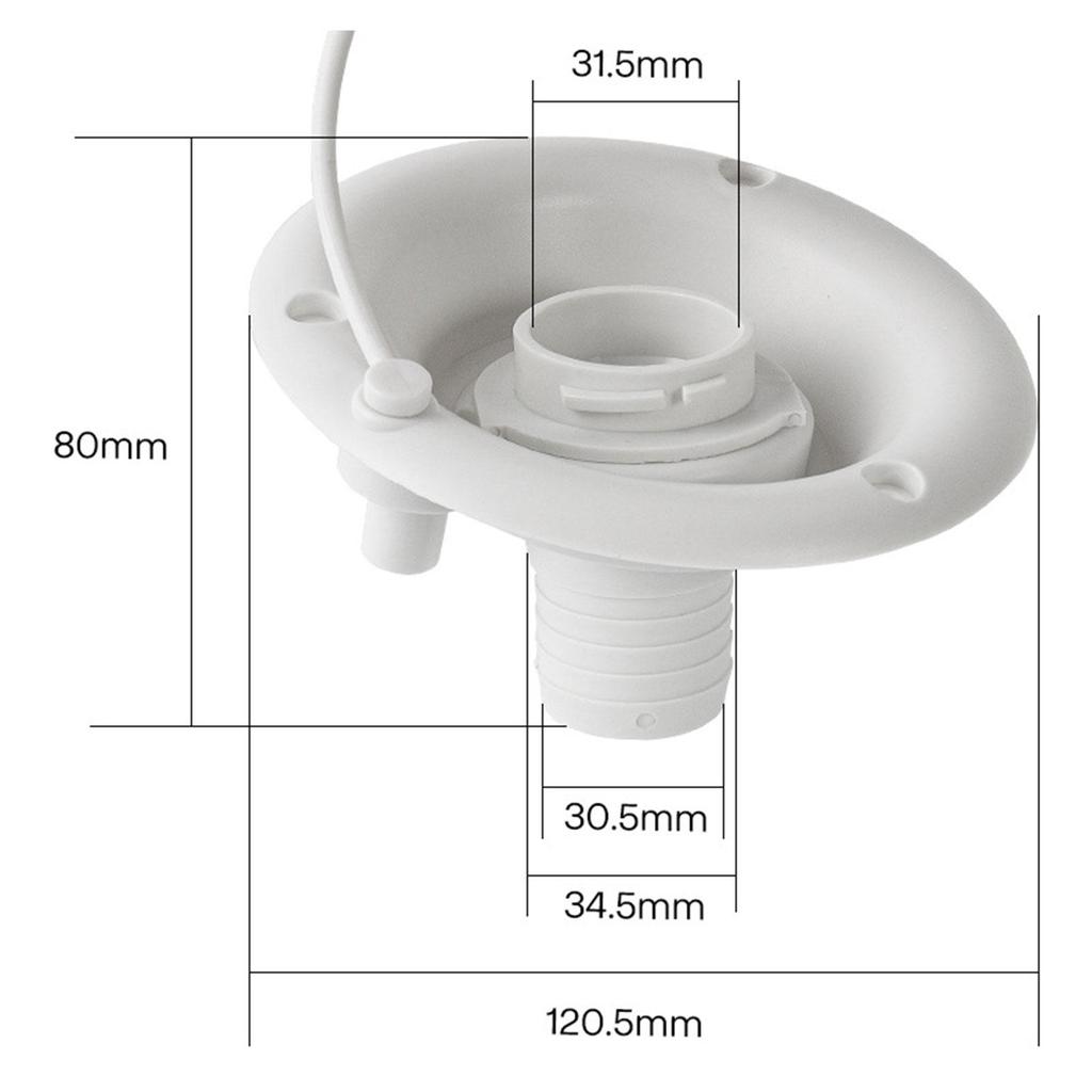 Gravity Water Fill Hatch Inlet PP Sturdy Material Vent Hole Dustproof Cover Direct Replacement for RV Motorhome