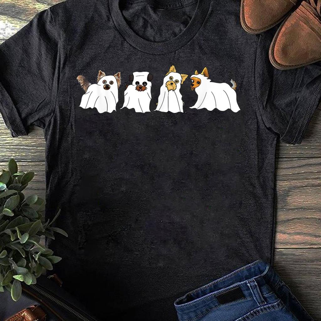 Boo Yorkie Ghost T-Shirt: Halloween Dog Costume Tee