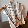 Japanese Retro Polka Dot Cotton and Linen Triangle Scarf Silk Scarf Women's Thin Neck Protection Scarf High-end Neck Scarf