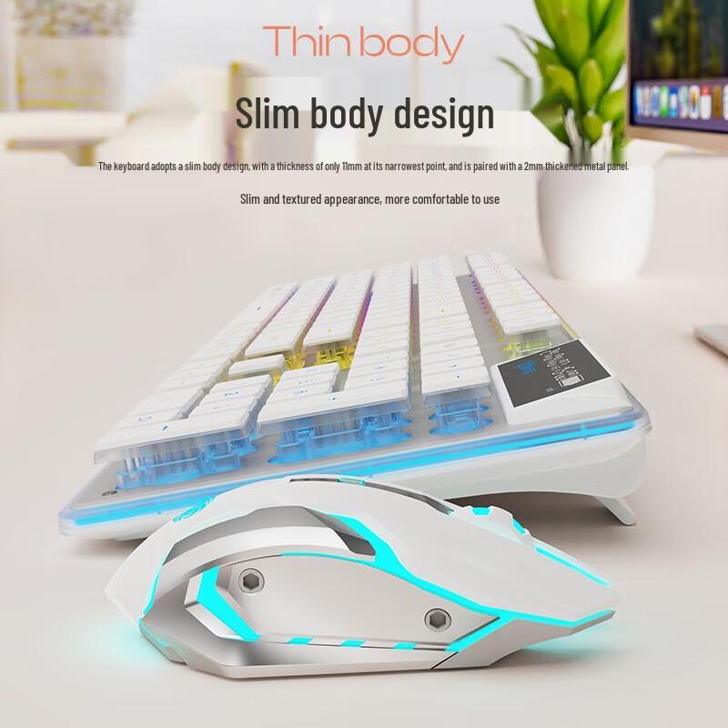 EWEADN V3 Pro Tri-Mode Wireless Membrane Gaming Keyboard