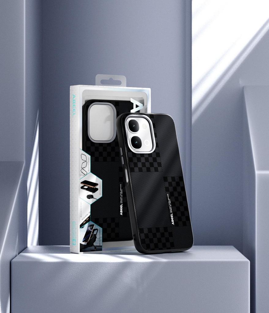 iQOO 15T Carbon Fiber Texture Magnetic Phone Case with 6D Micro-Embossed Design
