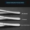 Stainless Steel 304 Non-Slip Toothed Tweezers for Succulents