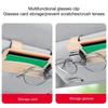 Leather Car Sunglasses Holder Expansion Space Sun Visor Storage Box Creativity Car Glasses Clip