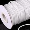 55 Yards Roman Cord DIY Accessoires White String with 100Pcs Curtain Rings Replacement for Crafting