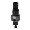 Medidor de Flujo de Agua Green Life - 4 Modos: Caudal, Uso en Tiempo Real, Promedio Semanal, Caudal Total, Control de un Solo Toque, Conexión Fácil, para Lavado de Coches