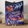 1Pc Christmas Night Adventure Blanket Soft And Comfortable Casual Warm Camping Travel Christmas Halloween Gift M921290