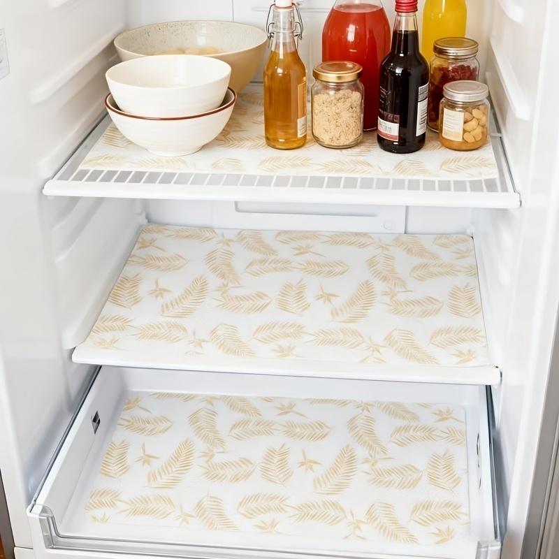 Refrigerator Mats  Washable Kitchen Refrigerator Mats, Drawer Liners, Featuring a  Can Be Cut to Fit Cabinets And Drawers As Oil-Resistant Mats