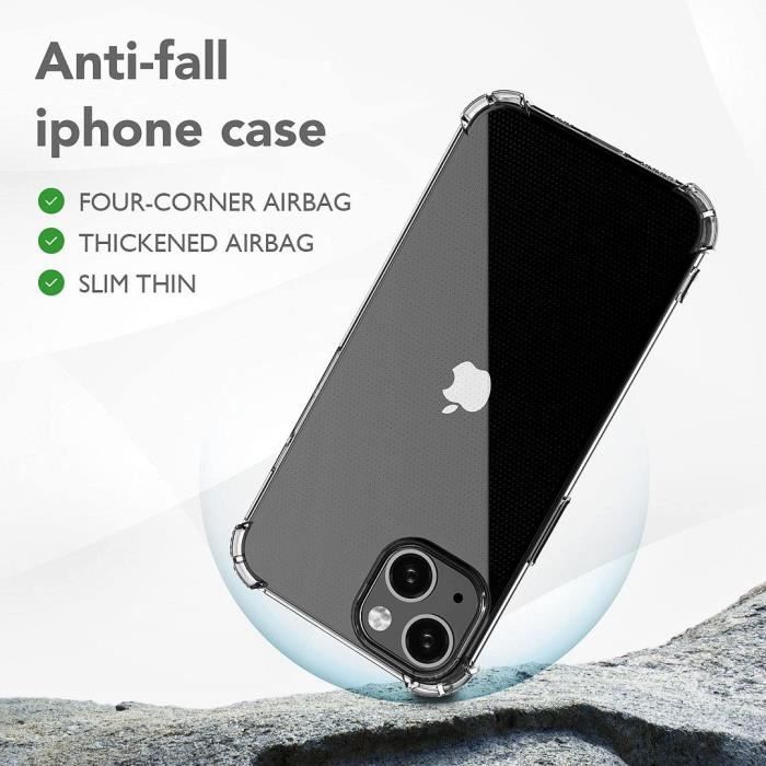 Coque Antichoc - PROSHOP - iPhone 13 - Silicone Gel - Transparent - Coins Renforcés