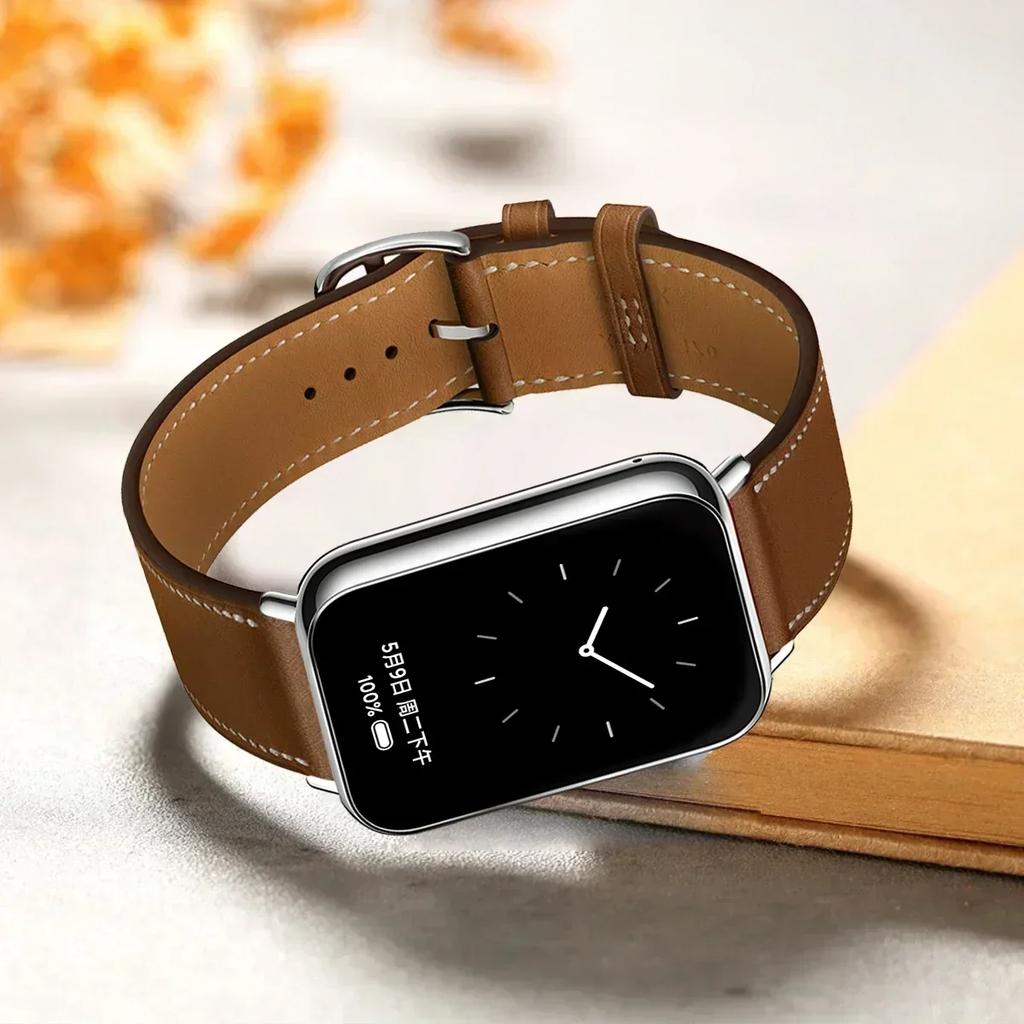 Leather Loop Strap for Redmi Watch 5 Watch 4 Band for Xiaomi Mi 9 Pro Active Wristband Bracelet Mi Band 8 Pro Correa Accessories