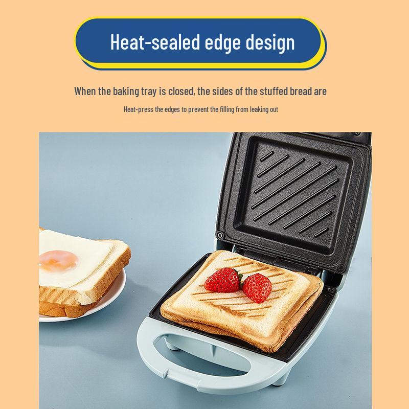 Multifunktionaler Sandwichmaker für Zuhause & Wohnheim - Kompakter Grill für Toast, Frühstück und leichte Mahlzeiten