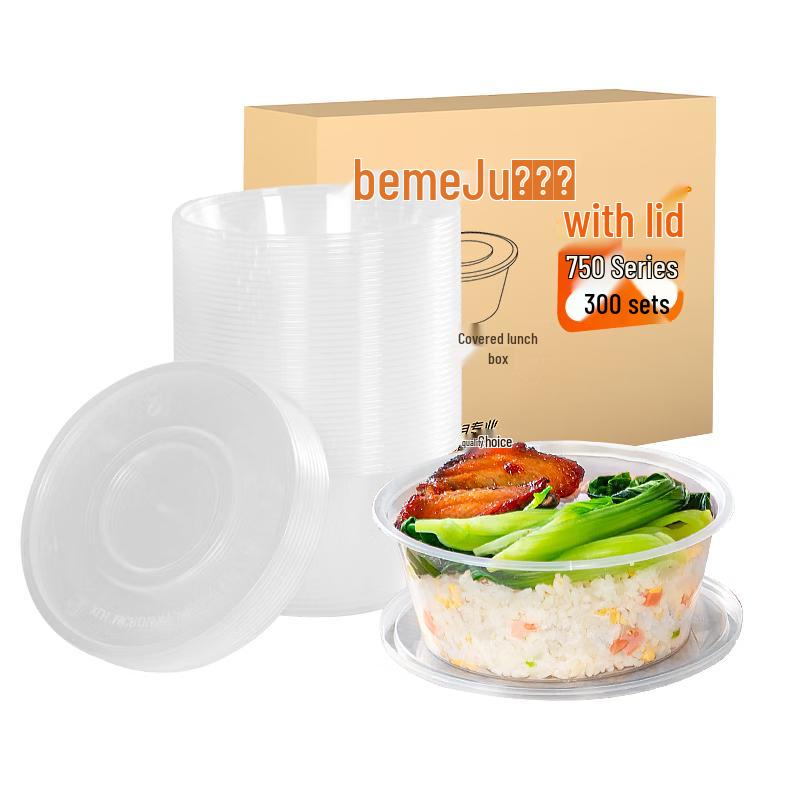Temeiju Clear Disposable Food Containers with Lids