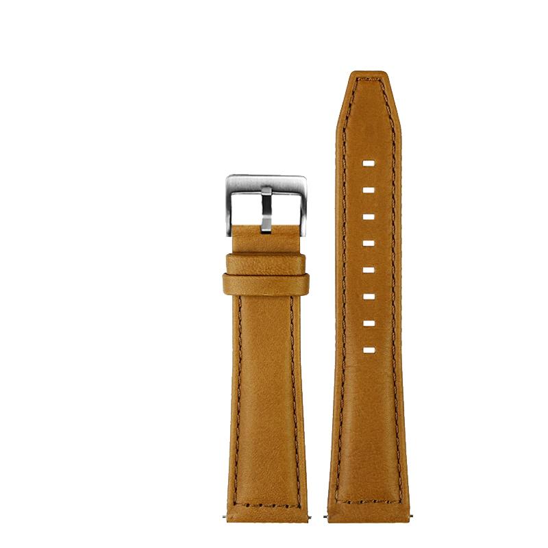 Leather Strap 21/22mm for Longines SPIRIT Rolex Black/Green Water Ghost Omega SEAMASTER 300 High-end Italian Cold Watch Strap