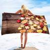 Christmas Beach Towel,Beach Towel Oversized Sandproof,Super Absorbent Sand Free Thin Quick Drying Microfiber Beach Towel