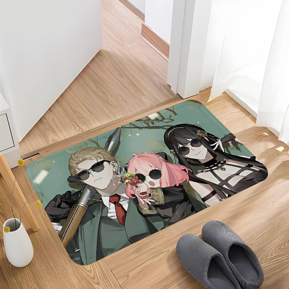 Anime Spy X Family Kitchen Mat Nordic Style Bedroom Living Room Doormat Home Balcony Anti-Slip Welcome Rug