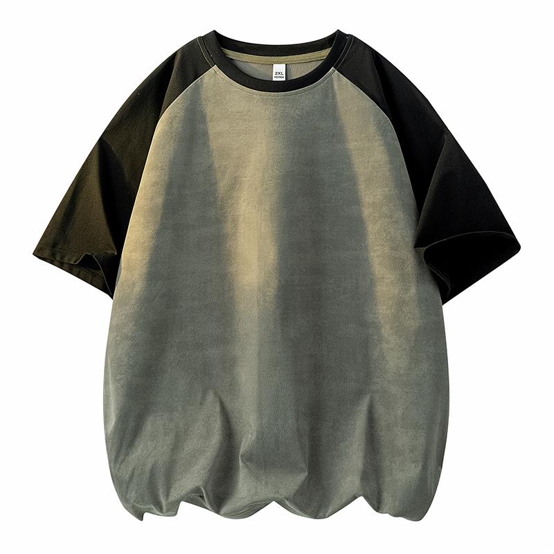 Summer Tie Dye Short Sleeve T-Shirt Casual Loose Round Neck Versatile Top