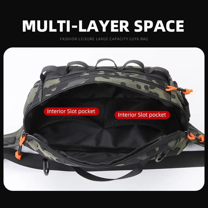 Tactical Fanny Pack Waist Chest Backpack Outdoor for Men Women Fishing Sling Bag Hip Rig Cycling Camping Multifunctional Bag
