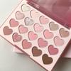 DIKALU Korean Heart 20-Color Eyeshadow Palette, Matte & Shimmer, Purple Gentle Daily Makeup.