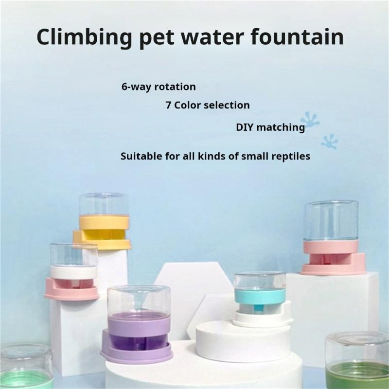 Transparent Reptiles Water Feeder With Automatic Water Refilling Space Efficient Design Technology