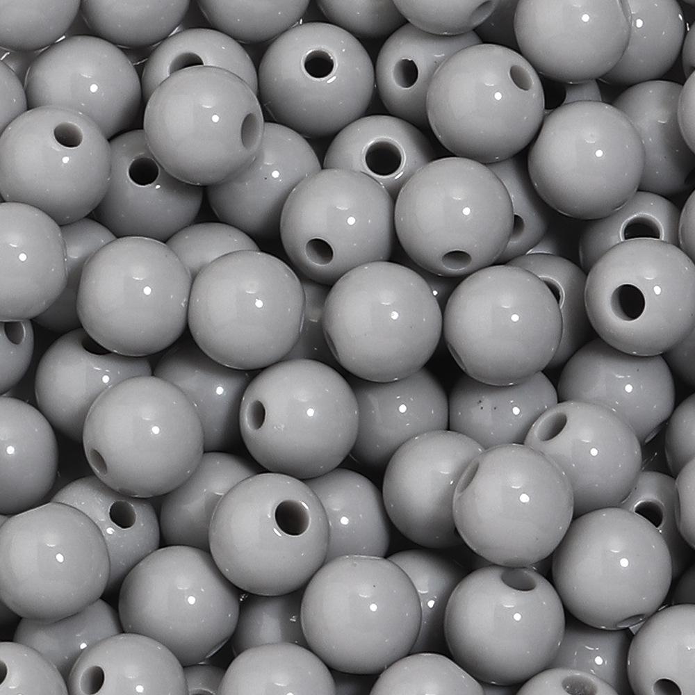 Akrylové Vánoční Série Jednobarevné Kulaté Korálky pro DIY Řetízky na Mobilní Telefon