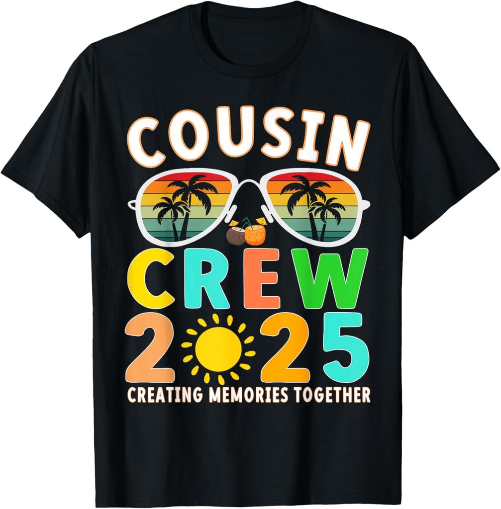 Cousin crew 2025 Summer Vacation Beach Family Group Matching T-Shirt